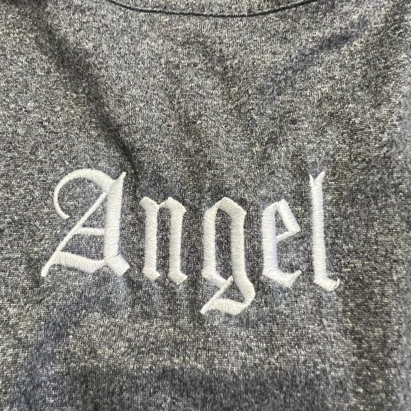 J for Justify Sleeveless Heather Gray Drawstring Waist Jumpsuit Womens Size XL - Picture 5 of 9